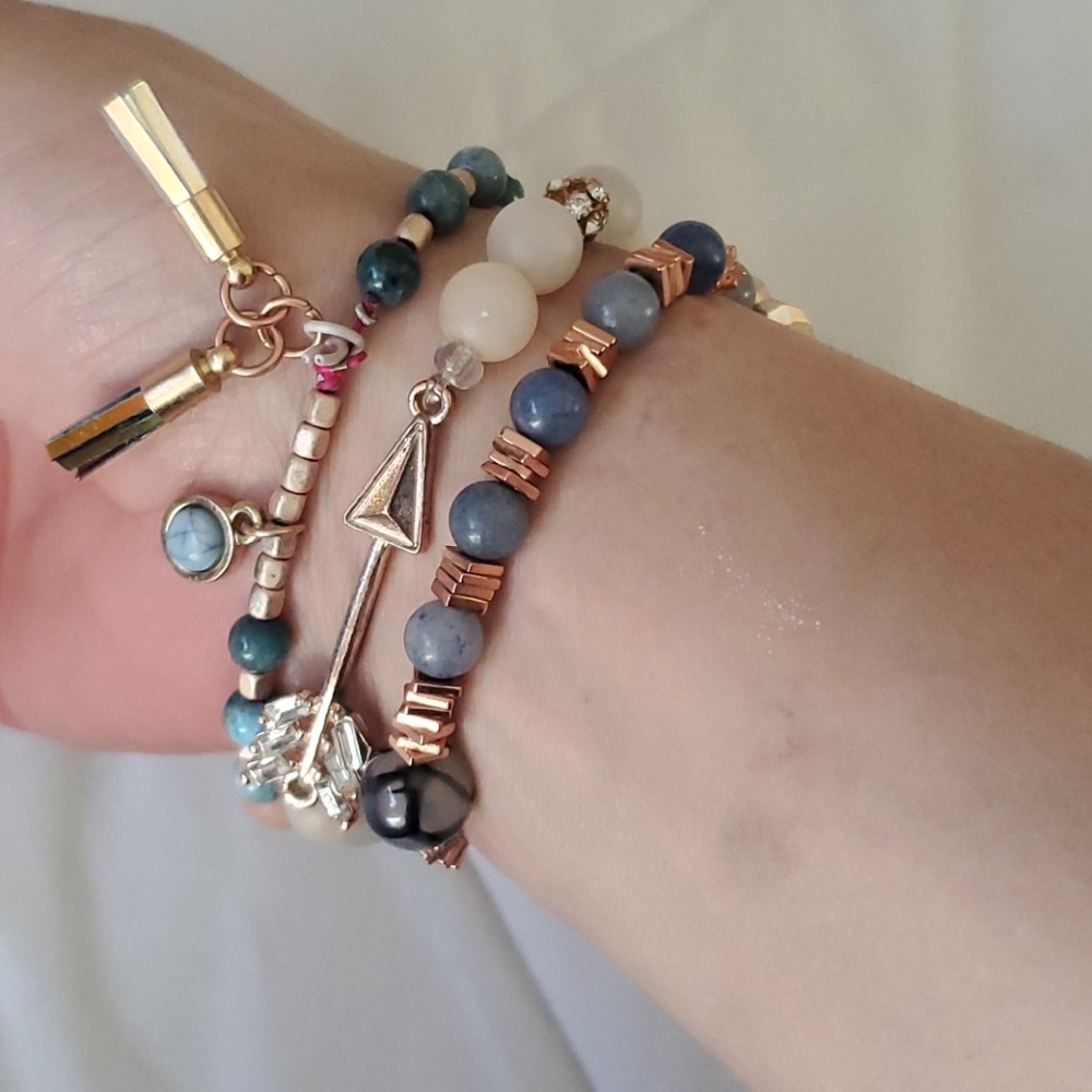 Stacking Bracelets-Genuine Gemstone - image 4